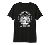 i Identify as an American Flag Patriot USA Eagle 1776 Premium T-Shirt