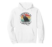 i identify as an american Flag Patriot USA Eagle 1776 Pullover Hoodie