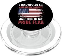 I Identify As an American Patriot This is My Pride Flag PopSockets PopGrip for MagSafe