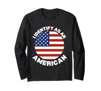 I Identify As an American USA Flag Constitution Day Long Sleeve T-Shirt
