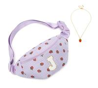 I IHAYNER Gifts for 3 4 5 6 7 8 9 10 11 12 13 Year Old Girls Small Initial Fanny Pack Belt Bag Cute Personalized Trend Stuff, Purple-J, S, Casual
