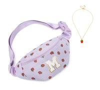 I IHAYNER Gifts for 3 4 5 6 7 8 9 10 11 12 13 Year Old Girls Small Initial Fanny Pack Belt Bag Cute Personalized Trend Stuff, Purple-M, S, Casual