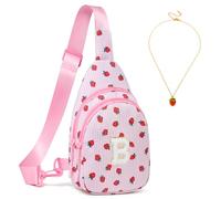 I IHAYNER Small Initial Sling Bag for Gilrs Christmas Birthday Gifts for 5 6 7 8 9 10 11 12 Year Old Girls Cute Crossbody Bag, Pink-B, S, Casual