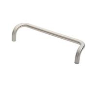i IRONMONGERY SOLUTIONS Cranked Pull Handles, Offset Design, Durable Construction, for Doors, Cabinets, Wardrobes and Drawers, Modern Style (19mm Dia., 300mm Centres)