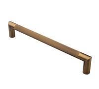 i IRONMONGERY SOLUTIONS Mitred Lines Pull Handle, Architectural Linear Design, Smooth Finish, for Doors, Cabinets, Wardrobes, and Glass or Wooden Installations (Matt Black)