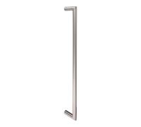 i IRONMONGERY SOLUTIONS Stainless Steel Mitred Pull Handle, 19mm Diameter, for Cabinets, Drawers, Cupboards and Wardrobes, Modern Style (19mm Dia., 600mm Centres, Bolt Through (Sold in Singles))