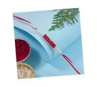 I Jewels Fancy Rakhi With Roli Chawal & Rakshabandhan Card for Baby Boys/Bro/Brother/Bhai (R211R), Free Size, No Gemstone