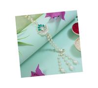 I Jewels Floral Shaped Kundan & Pearl Bracelet For Bhabhi/Sister, FS, Alloy, No Gemstone