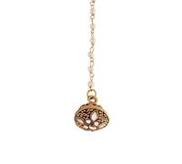 I Jewels Gold Plated Indian Wedding Bollywood Kundan Pearl Studded Borla Matha Patti Maang Tikka for Women, FS, Metal