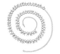 I Jewels Indian Bollywood Kundan Adjustable Wedding Waist Chain Pearl Adjustable / Belly Chain/Kamarband for Women