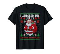I Jingled His Bells and Now I'm Pregnant Ugly Xmas Sweater T-Shirt