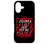 I joined a cult just for the hell Gothic 666 Satanist Satan Case for iPhone 17