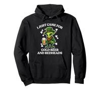 I Just Came for Cold Beer and Redheads Alien St Patricks Day Pullover Hoodie
