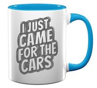 I Just Came for The Cars Sketch Ceramic Tea Coffee Mug Light Blue