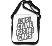 I Just Came for The Cars Sketch Shoulder Bag White