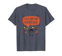 I Just Came Here for The Snacks Funny Food Lover T-Shirt, Men, Heather Blue, XL