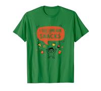 I Just Came Here for The Snacks Funny Food Lover T-Shirt, Men, Kelly Green, 3XL