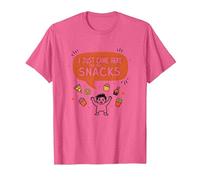 I Just Came Here for The Snacks Funny Food Lover T-Shirt, Men, Pink Heather, XL