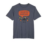 I Just Came Here for The Snacks Funny Food Lover T-Shirt, Men's Big and Tall, Heather Blue, 3X Tall