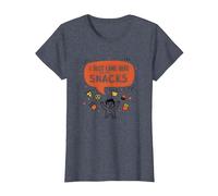 I Just Came Here for The Snacks Funny Food Lover T-Shirt, Women, Heather Blue, L