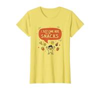 I Just Came Here for The Snacks Funny Food Lover T-Shirt, Women, Lemon, 3XL