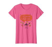 I Just Came Here for The Snacks Funny Food Lover T-Shirt, Women, Pink Heather, XXL