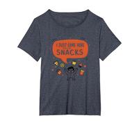 I Just Came Here for The Snacks Funny Food Lover T-Shirt, Women's Plus, Heather Blue, 2X