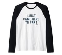 I Just Came Here to Fart Raglan Baseball Tee