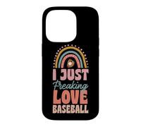 I Just Freaking Love Baseball Bohemian Rainbow Trendy Boho Case for iPhone 14 Pro
