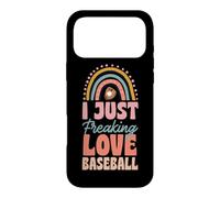 I Just Freaking Love Baseball Bohemian Rainbow Trendy Boho Case for iPhone 17 Pro Max