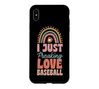 I Just Freaking Love Baseball Bohemian Rainbow Trendy Boho Case for iPhone XS Max