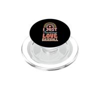 I Just Freaking Love Baseball Bohemian Rainbow Trendy Boho PopSockets PopGrip for MagSafe