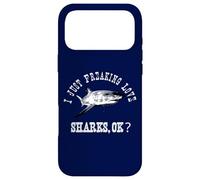 I Just Freaking Love Sharks, Ok? Funny Shark Lovers Design Case for iPhone 17 Pro Max