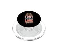 I Just Freaking Love Squirrels Bohemian Rainbow Trendy Boho PopSockets PopGrip for MagSafe