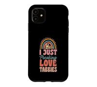 I Just Freaking Love Tabbies Bohemian Rainbow Trendy Boho Case for iPhone 11