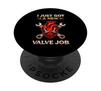 I Just Got A New Valve Job Heart Surgery Recovery Survivor PopSockets Adhesive PopGrip