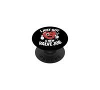 I Just Got A New Valve Job Open Heart Surgery Bypass PopSockets Adhesive PopGrip