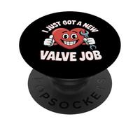 I Just Got a New Valve Job Open Heart Surgery PopSockets Adhesive PopGrip