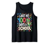 I Just Hit 100 Days Of School Boys Kids Monster Truck Tank Top