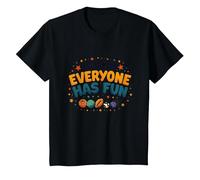 I Just Hope Everyone Has Fun - Sports Lover's Mantra T-Shirt, Kids, Black, 4 Years