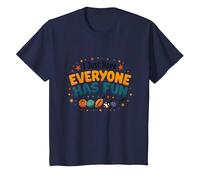 I Just Hope Everyone Has Fun - Sports Lover's Mantra T-Shirt, Kids, Navy, 10 Years
