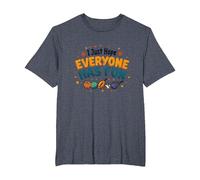 I Just Hope Everyone Has Fun - Sports Lover's Mantra T-Shirt, Men's Big and Tall, Heather Blue, 2X Tall