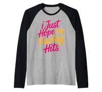 I Just Hope My Parlay Hits Sports Betting Fan - Raglan Baseball Tee