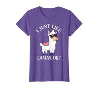 I Just Like Lamas Funny Cute Alpaca Lama T-Shirt