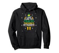 I Just Like To Teach Teaching My Favorite Christmas Teacher Pullover Hoodie