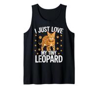 I Just Love My Tiny Leopard Bengal Cat Tank Top