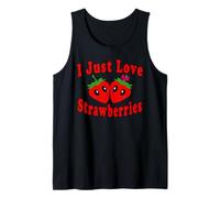 I Just Love Strawberries Funny Costume Tank Top