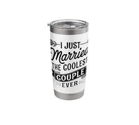 I Just Married The Coolest Couple Ever Wedding Officiant Stainless Steel Insulated Tumbler