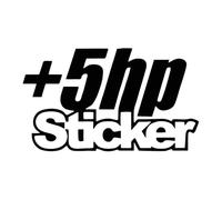 I Just Need +5hp You Know Sticker Vinyl Decal Car Sticker Truck Window(Black,30X17.6CM)