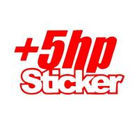 I Just Need +5hp You Know Sticker Vinyl Decal Car Sticker Truck Window(Red,30X17.6CM)